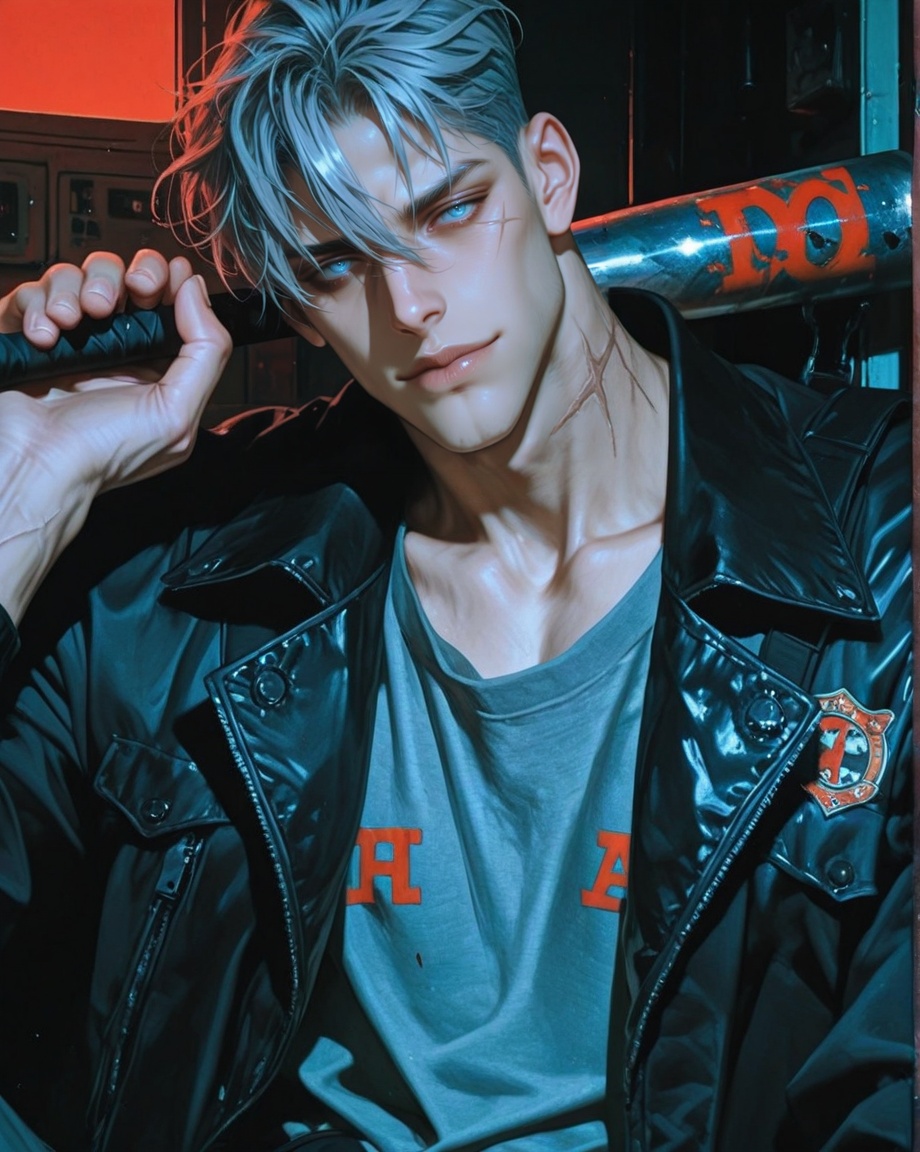 male focus,  solo,  mature on Tensor.Art