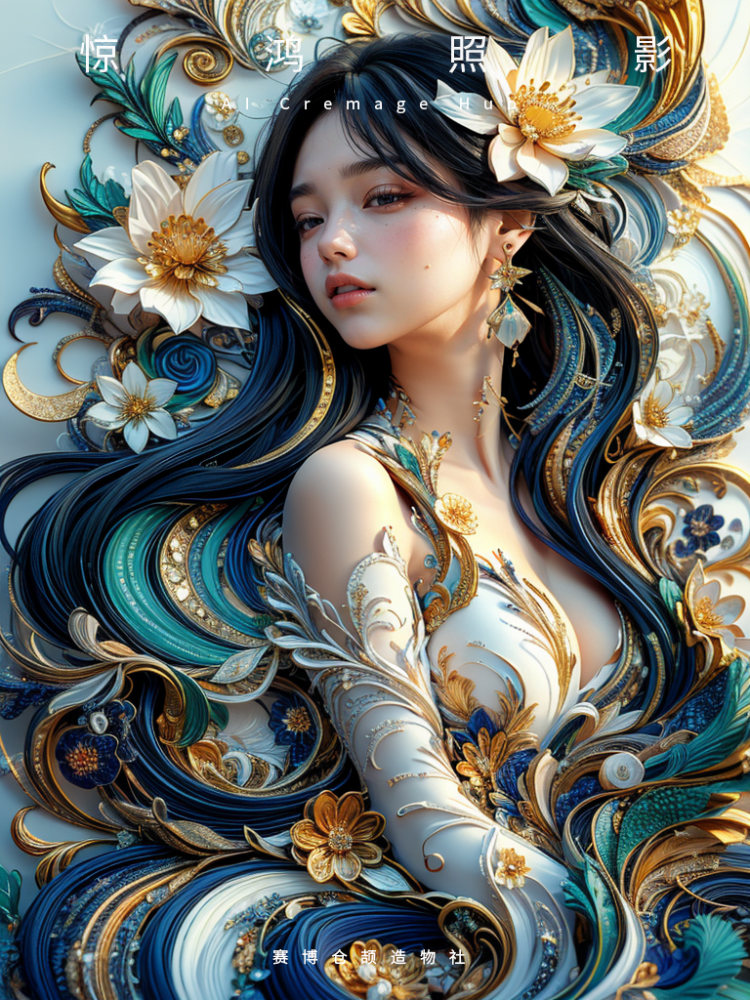 绮丽华裳古风少女 by 毒法师 on Tensor.Art