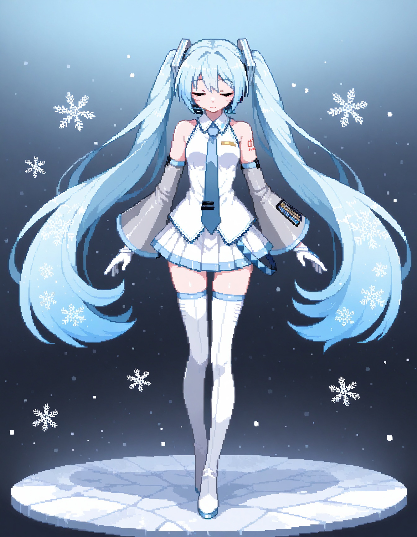 1girl,  yuki miku,  hatsune miku on Tensor.Art