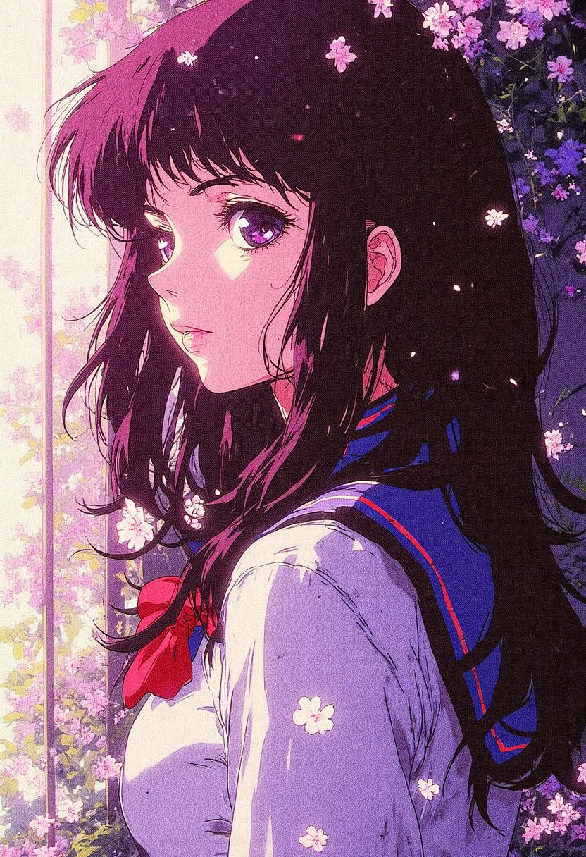 Kenva,  Synthwave Cyberpunk Anime — Halftone Neo-Noir Illustration,  kenva style on Tensor.Art