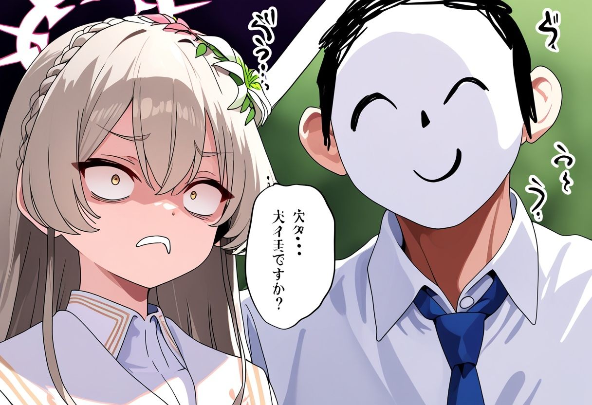 1boy,  doodle sensei \(blue archive\),  1girl on Tensor.Art