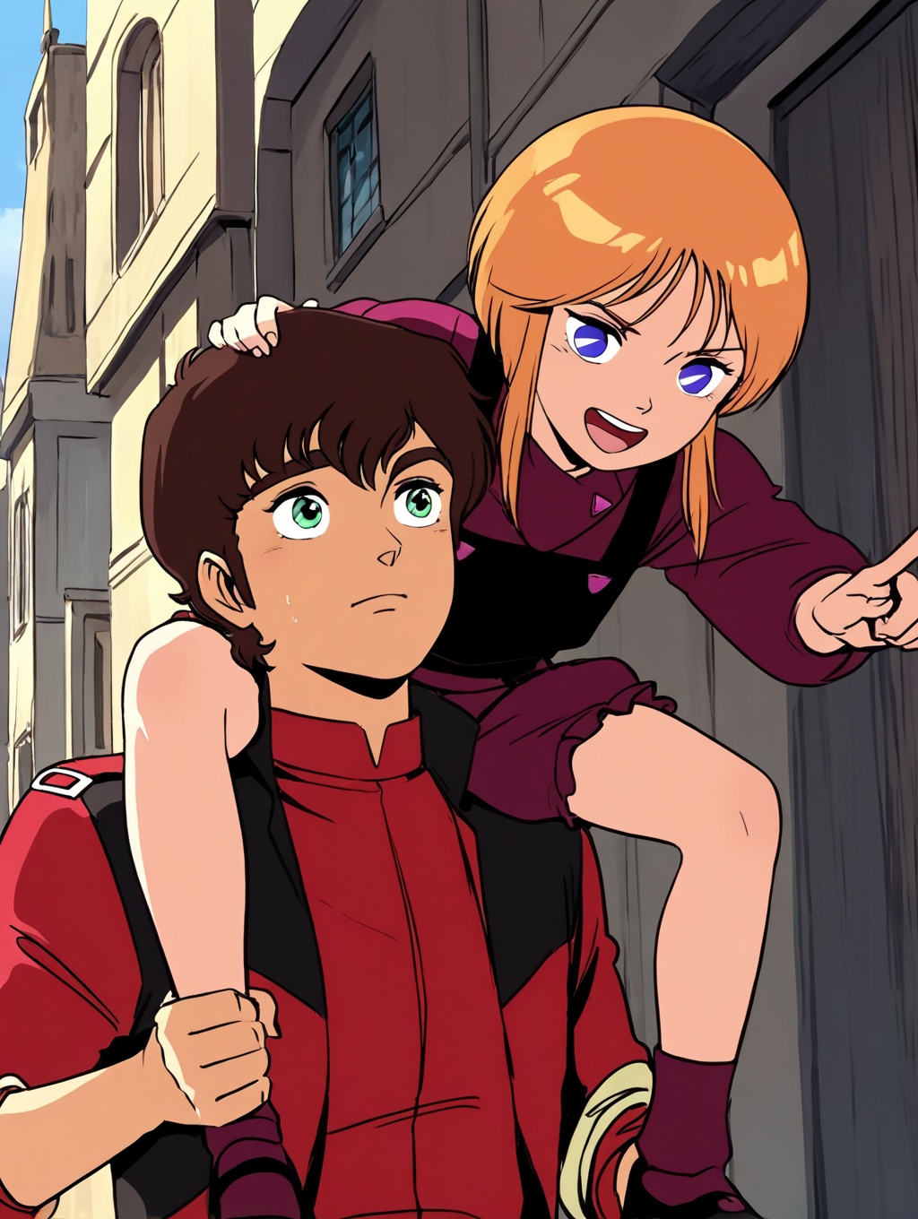 shoulder carry,  judau ashta,  1boy on Tensor.Art