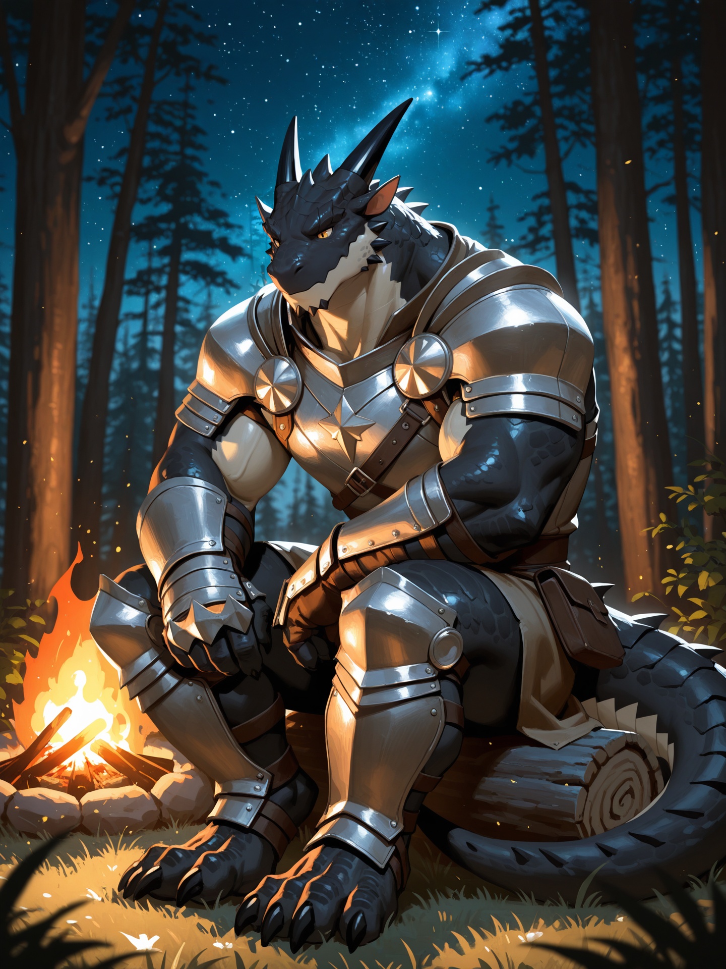 furry male,  male focus,  bara on Tensor.Art