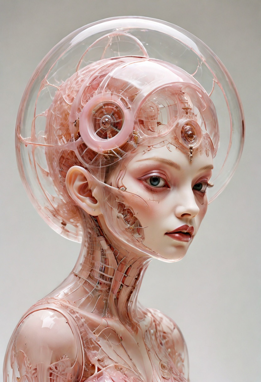 jiqiren-toushi,  transparent,  You can see the internal structure on Tensor.Art