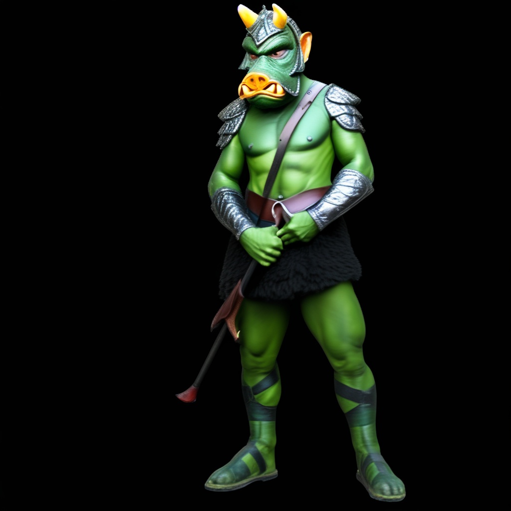 Score_9,  professional high definition photograph,  Gammorean guard on Tensor.Art