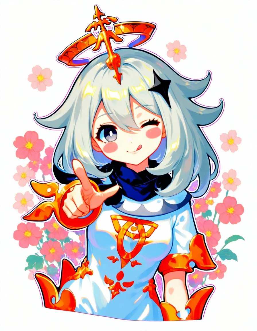 1girl,  paimon \(genshin impact\),  genshin impact on Tensor.Art