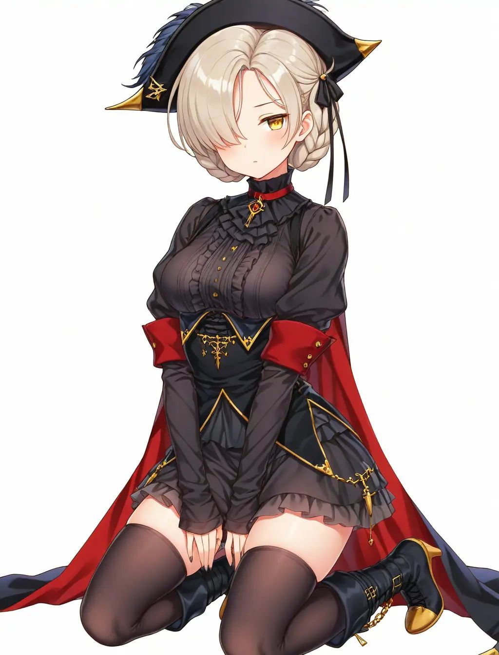 1girl,  sheffield \(azur lane\),  halloween costume on Tensor.Art