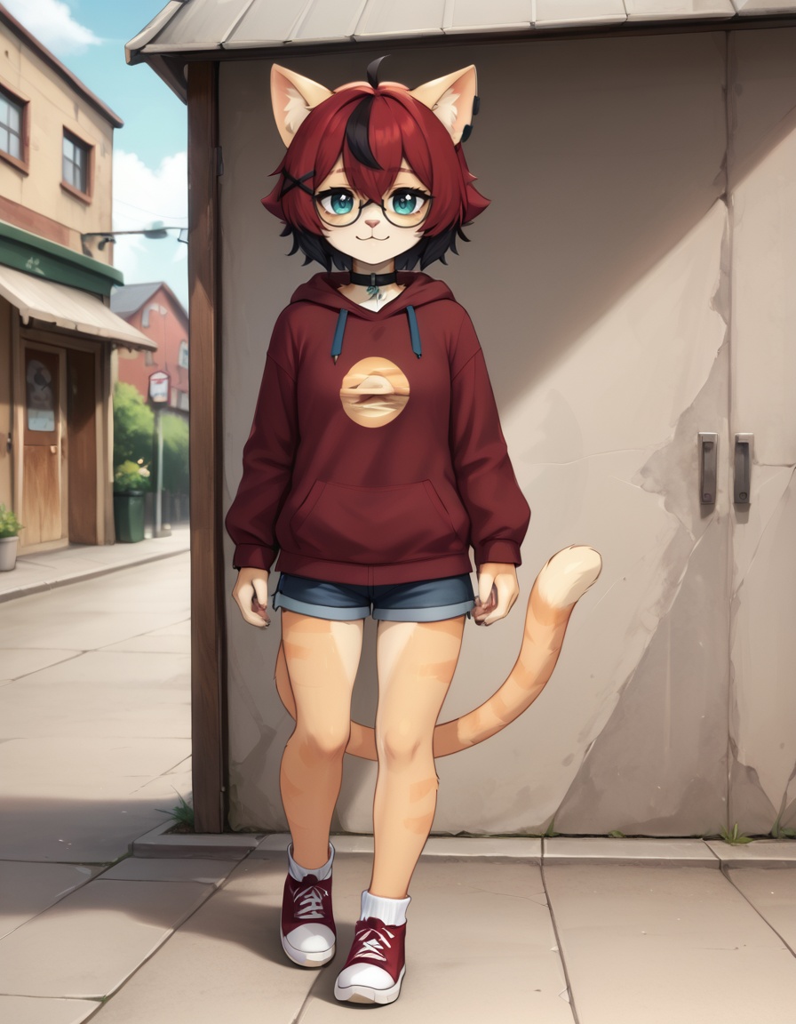 outdoors,  full body,  smile on Tensor.Art