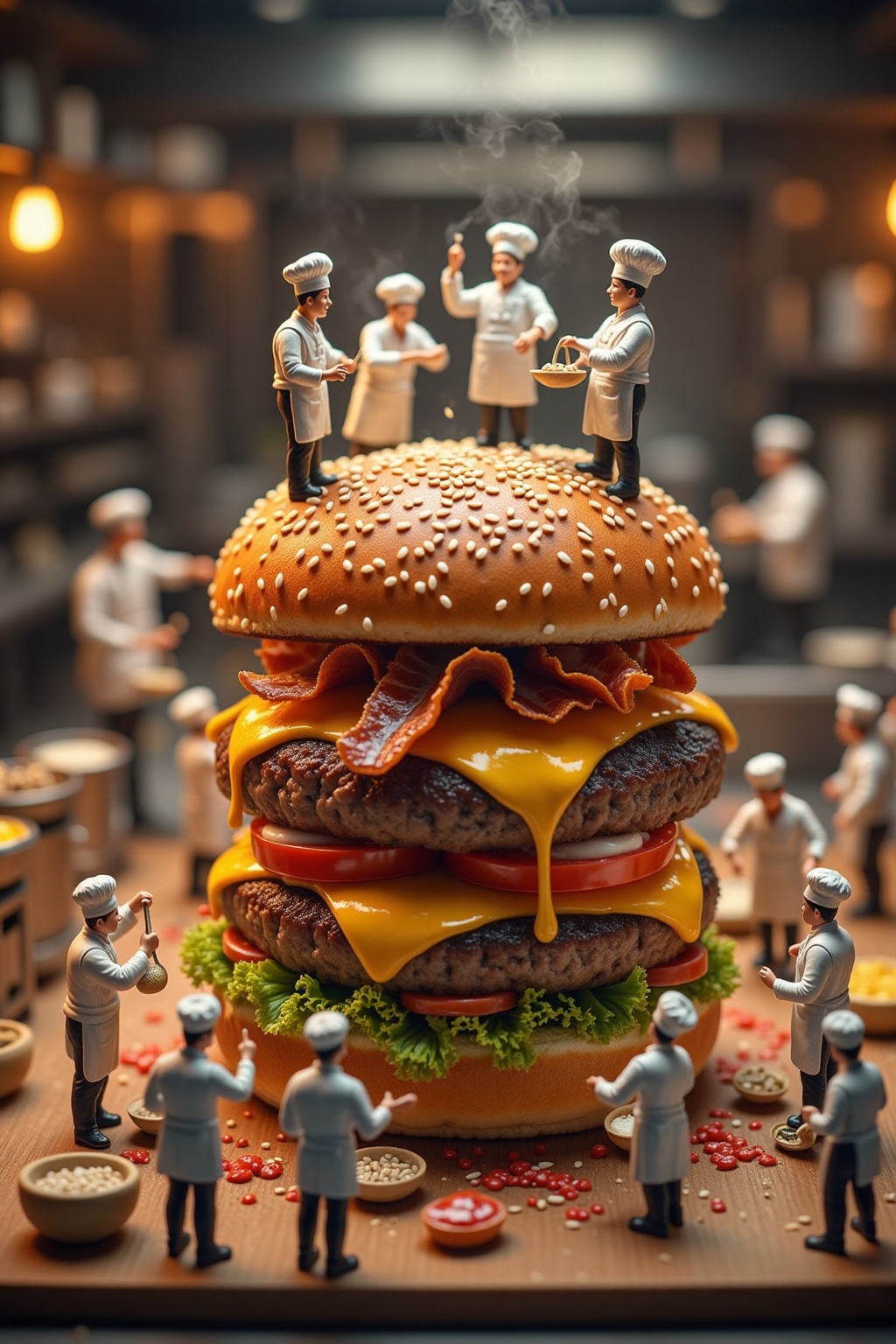 vbang miniature,  An incredibly detailed,  ultra-realistic scene of tiny on Tensor.Art