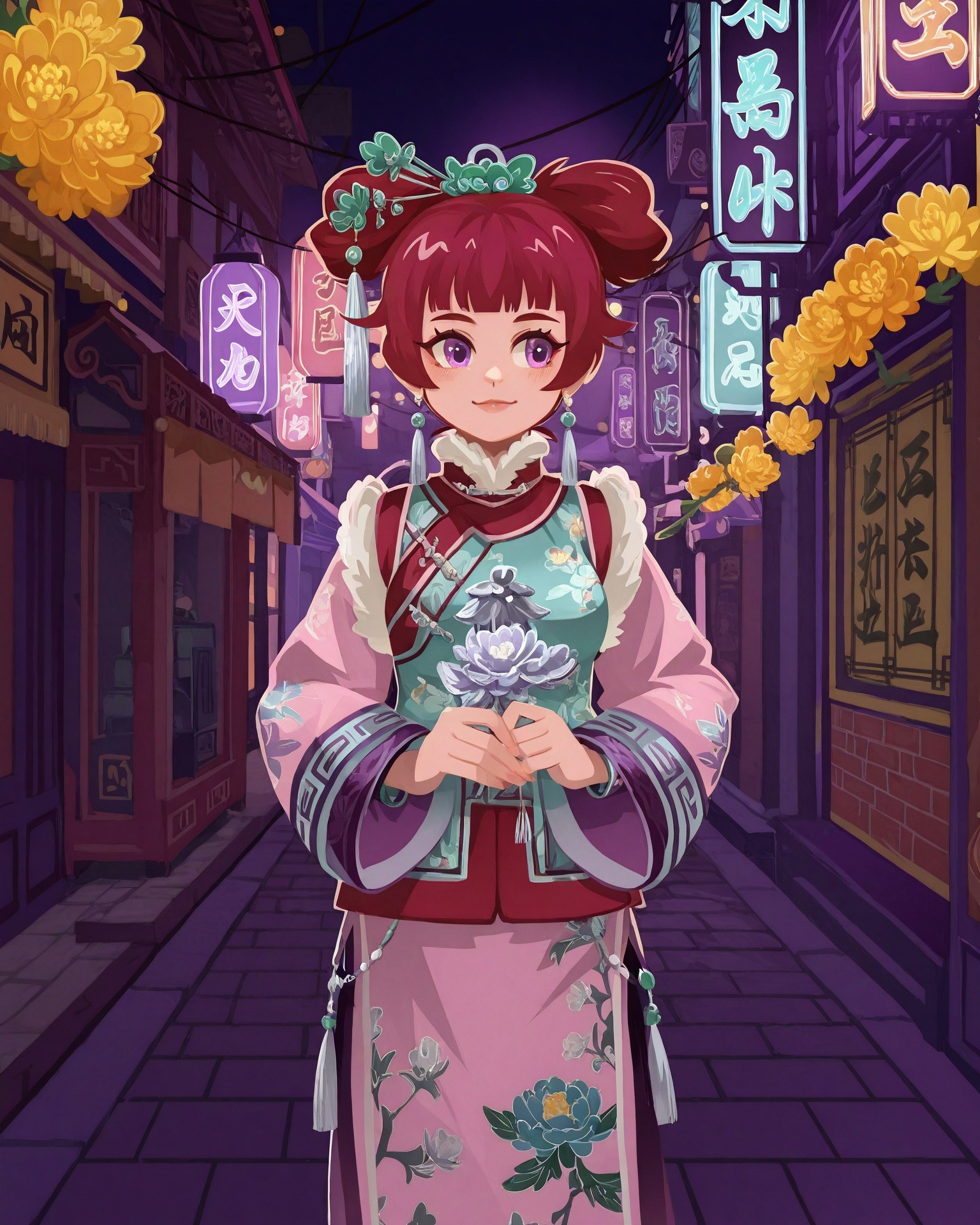 1girl,  winqingfa,  winqingfa clothing on Tensor.Art