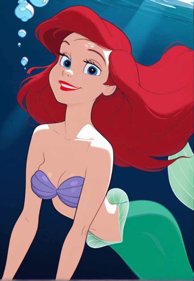ariel,  1girl,  solo on Tensor.Art