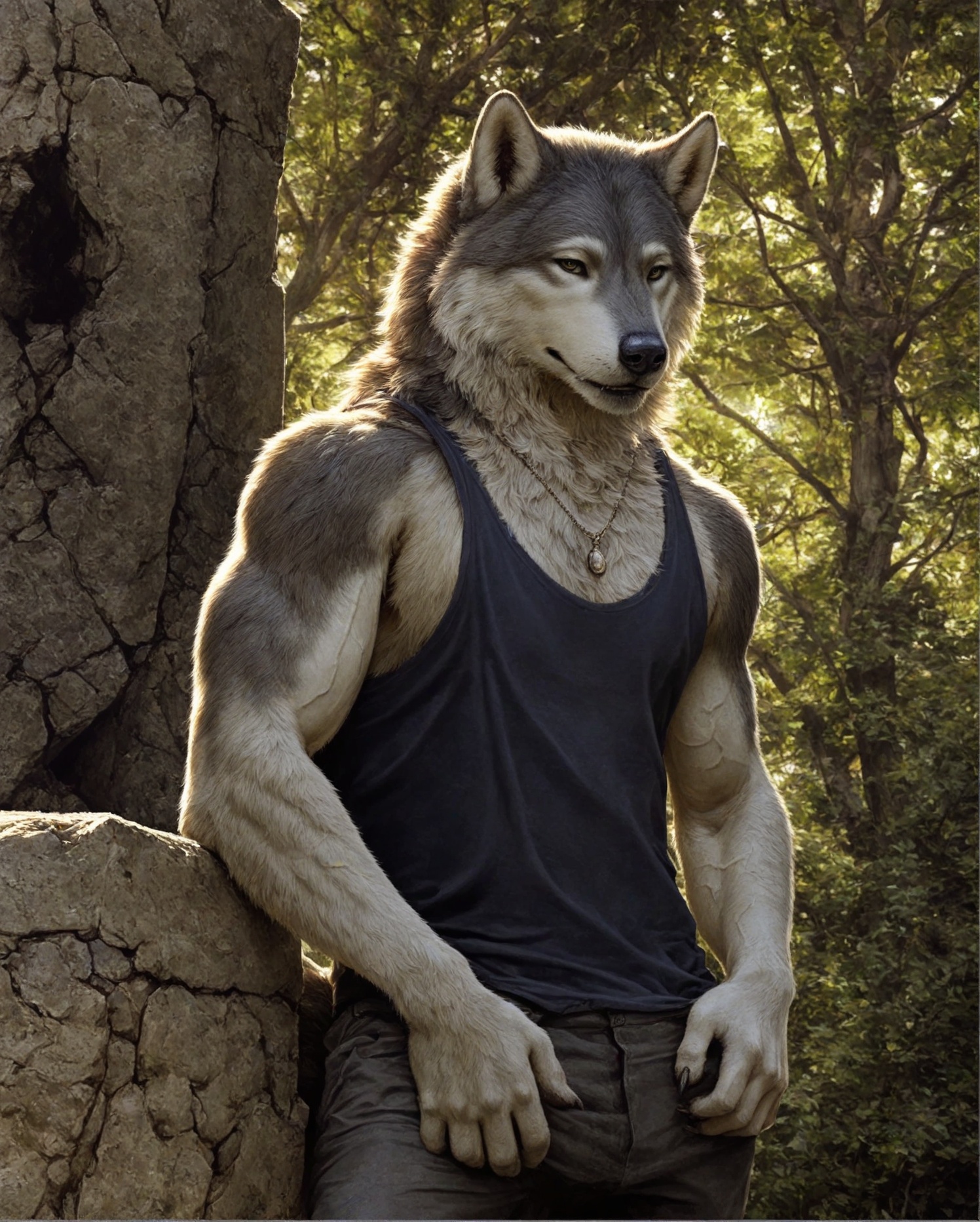 anthro,  wolf,  male on Tensor.Art