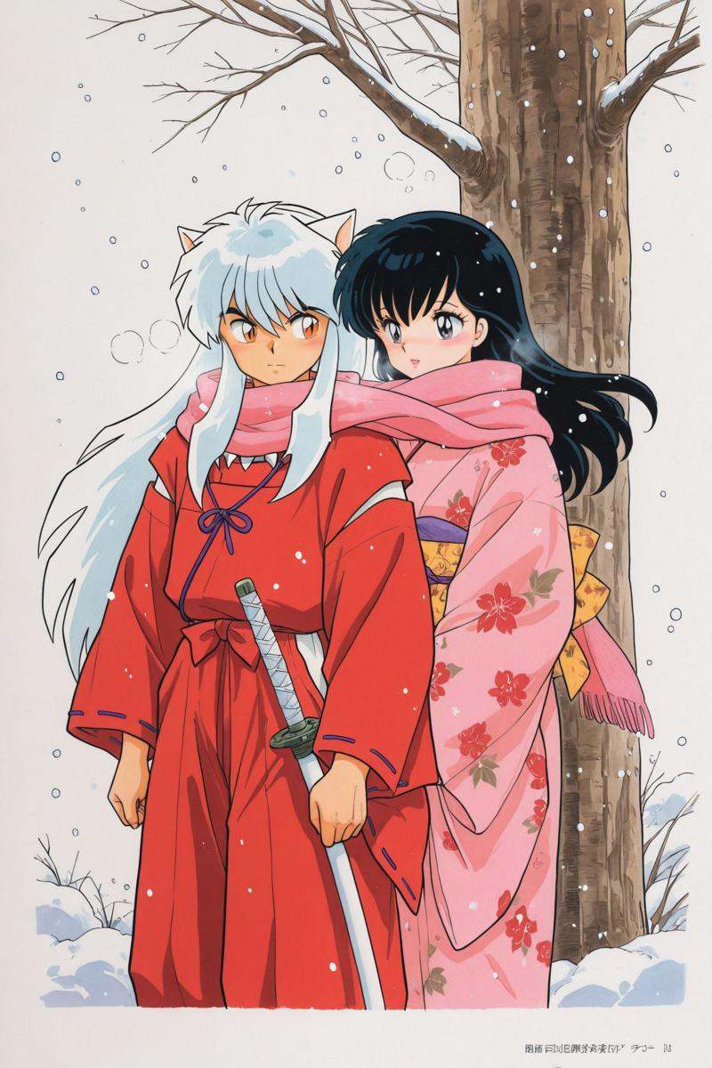 1girl,  Higurashi Kagome,  shared clothes on Tensor.Art