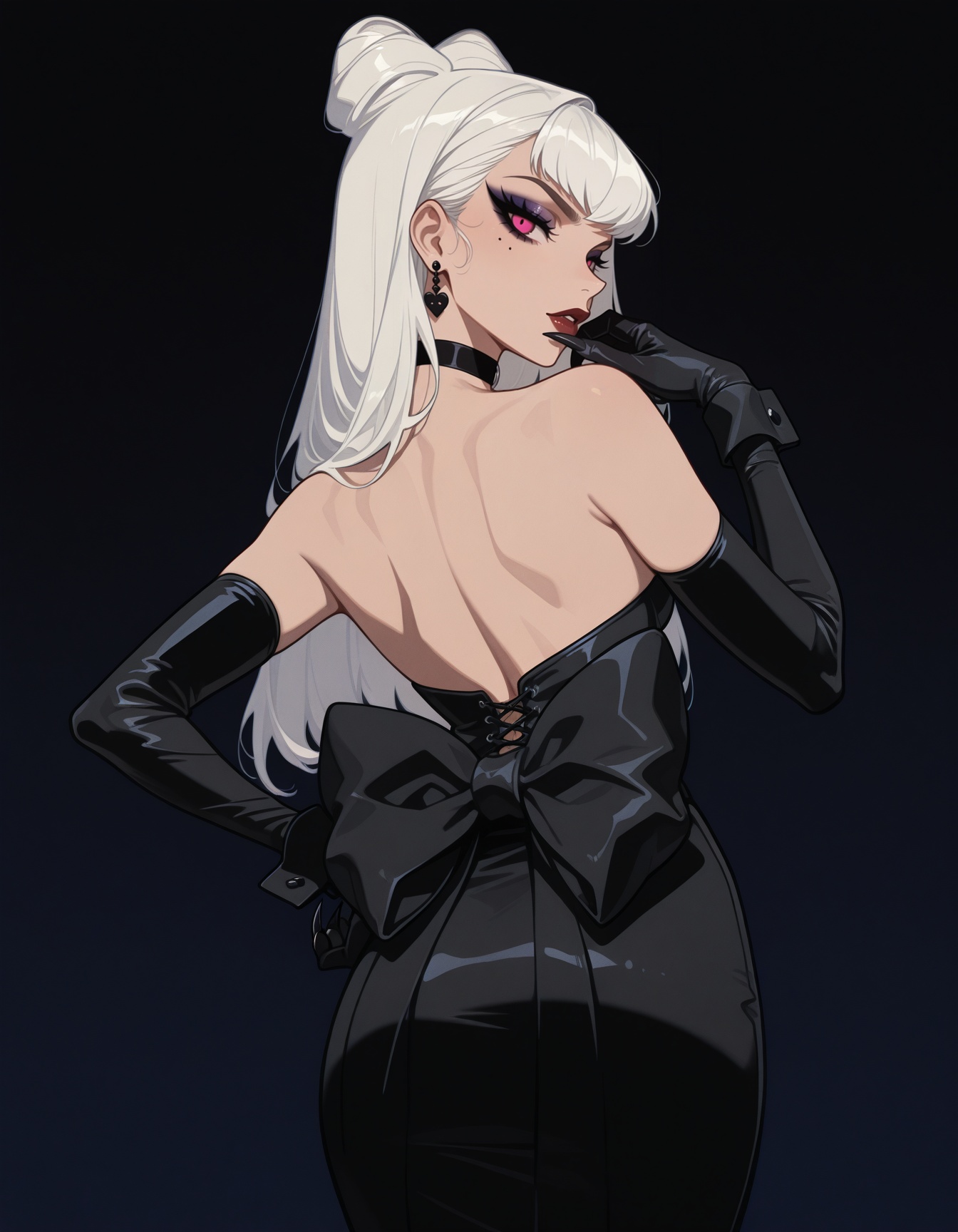 1girl,  solo,  black latex on Tensor.Art
