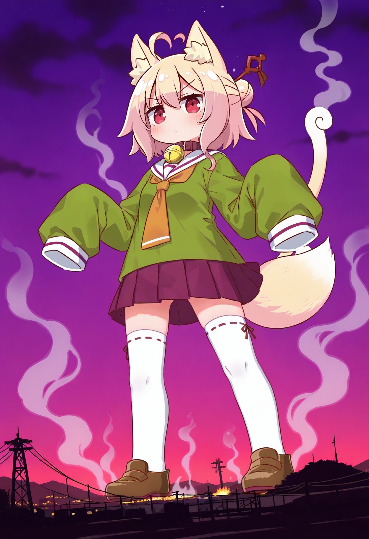 1girl,  gigantamax meowth,  kemomimi-chan \(naga u\) on Tensor.Art
