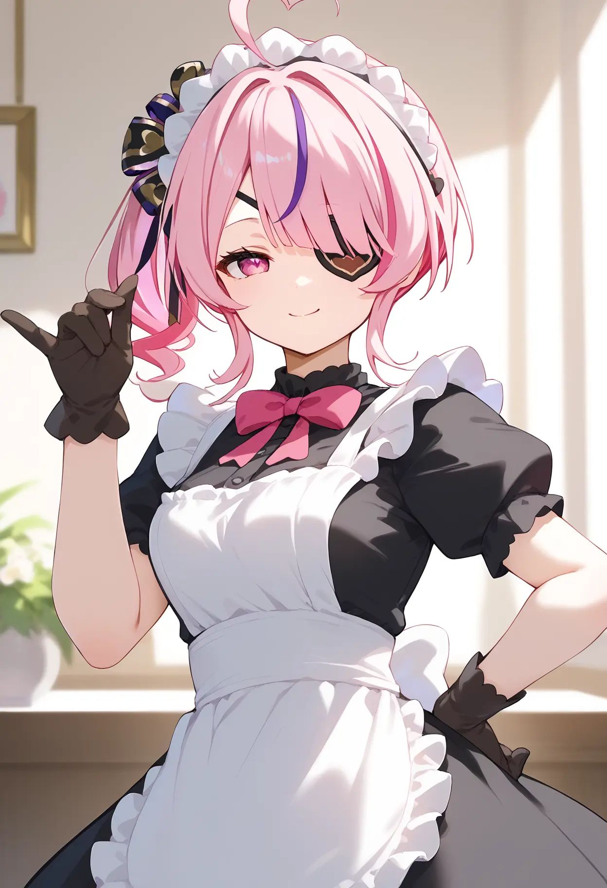 1girl,  maria marionette,  heart ahoge on Tensor.Art