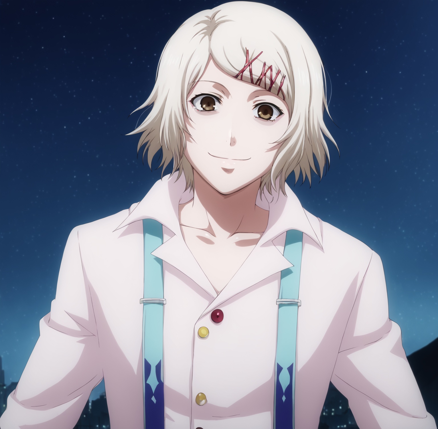 slimes_juuzou,  solo,  evil smile on Tensor.Art