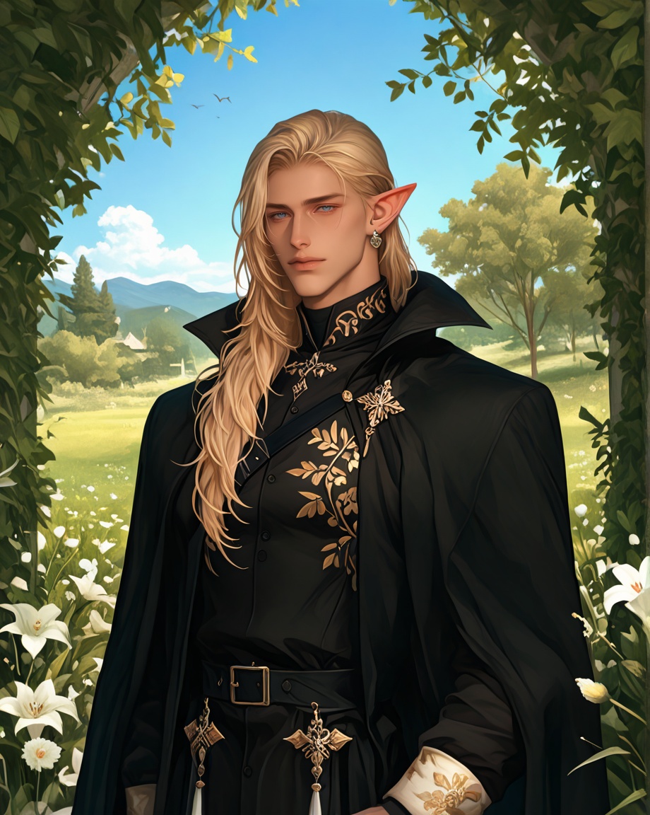 male focus,  solo,  mature on Tensor.Art