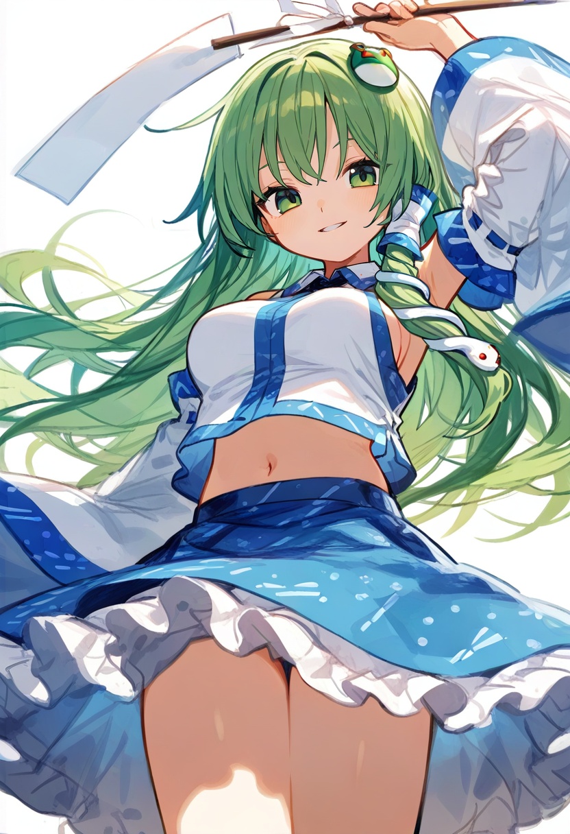 1girl,  kochiya sanae,  touhou on Tensor.Art