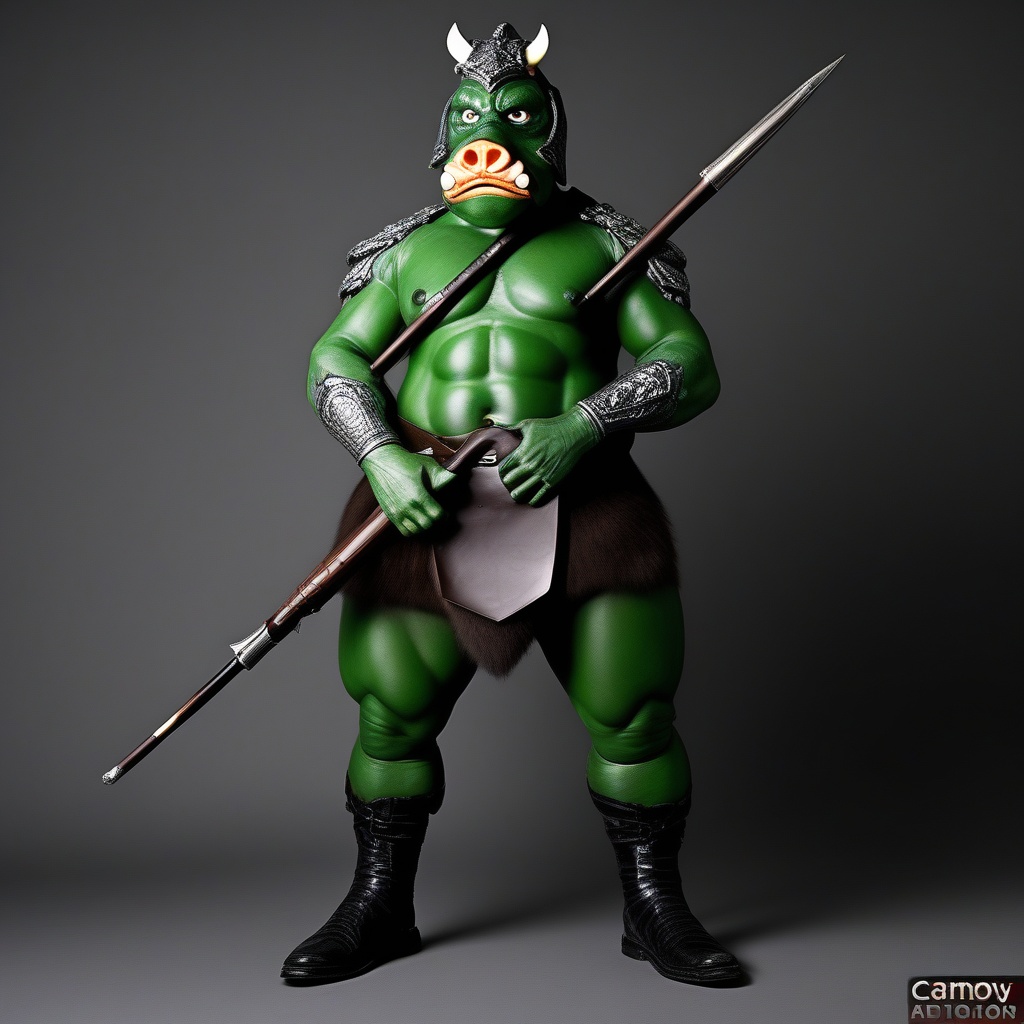Score_9,  professional high definition photograph,  Gammorean guard on Tensor.Art