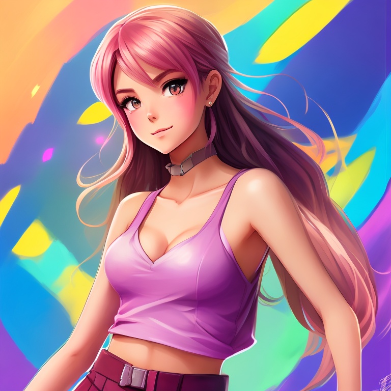Pokémon style female,  . vibrant,  cute on Tensor.Art