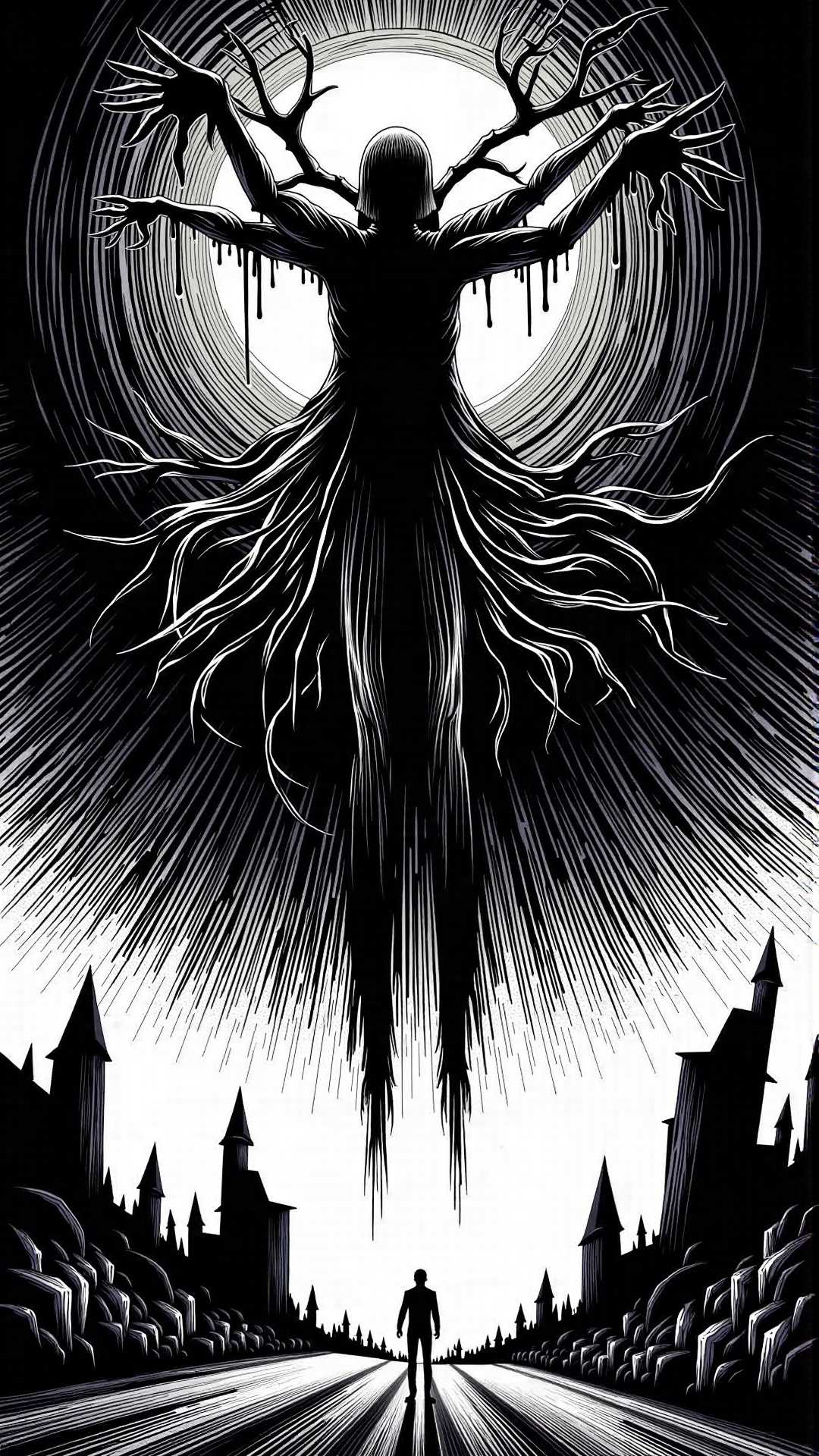 monochrome,  lineart,  dark on Tensor.Art