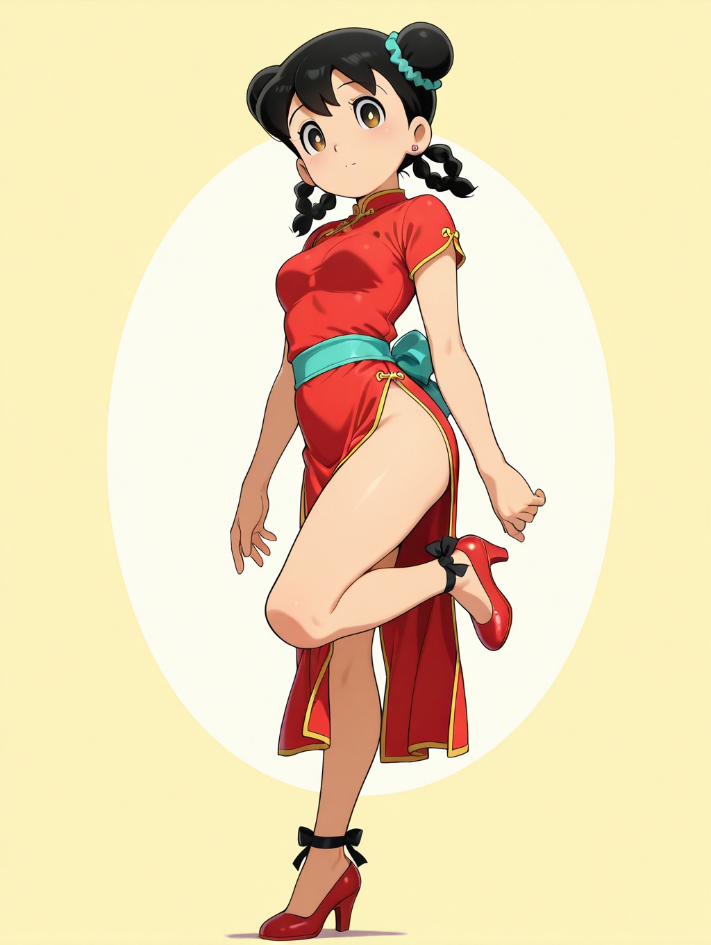 minamoto shizuka,  1girl,  solo on Tensor.Art