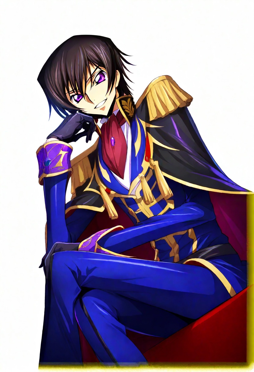 1boy,  1 lelouch vi britannia,  1 zero (code geass) on Tensor.Art