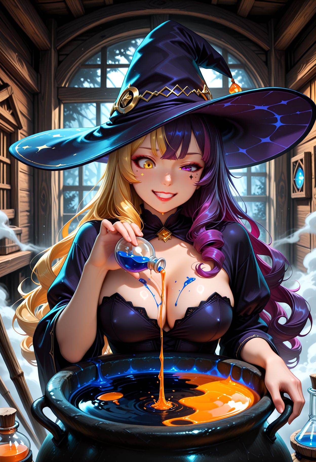 Smooth Quality,  1girl,  witch on Tensor.Art