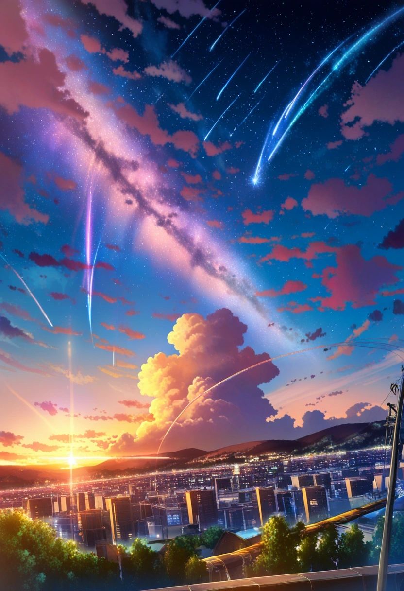 kimi no na wa.,  building,  cityscape on Tensor.Art