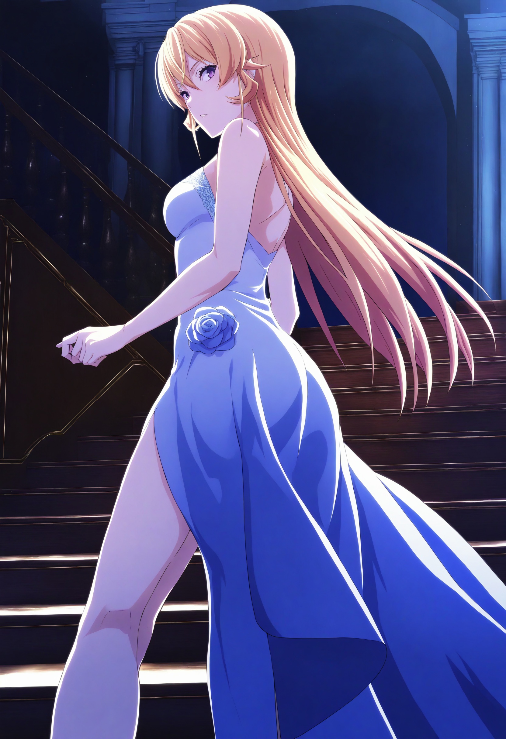 sysdeep_erina,  blonde hair,  purple eyes on Tensor.Art