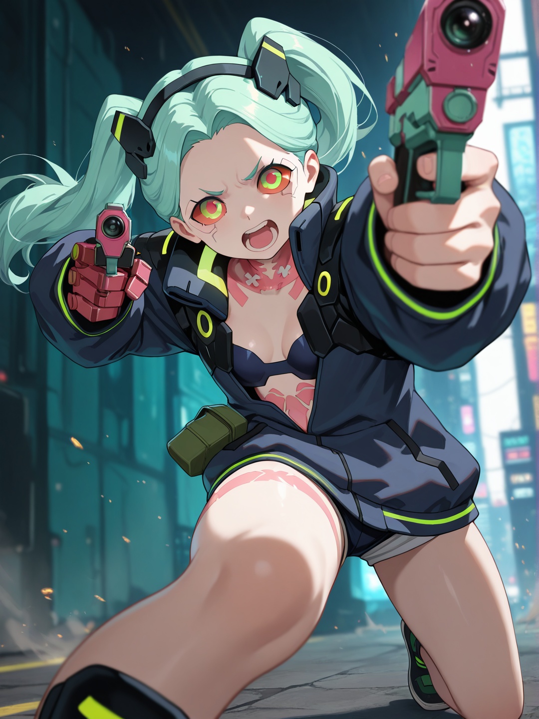 (1girl,  Rebecca,  cyberpunk_edgerunners) on Tensor.Art
