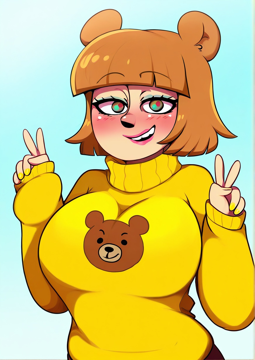 1girl,  huge breasts,  animal print on Tensor.Art