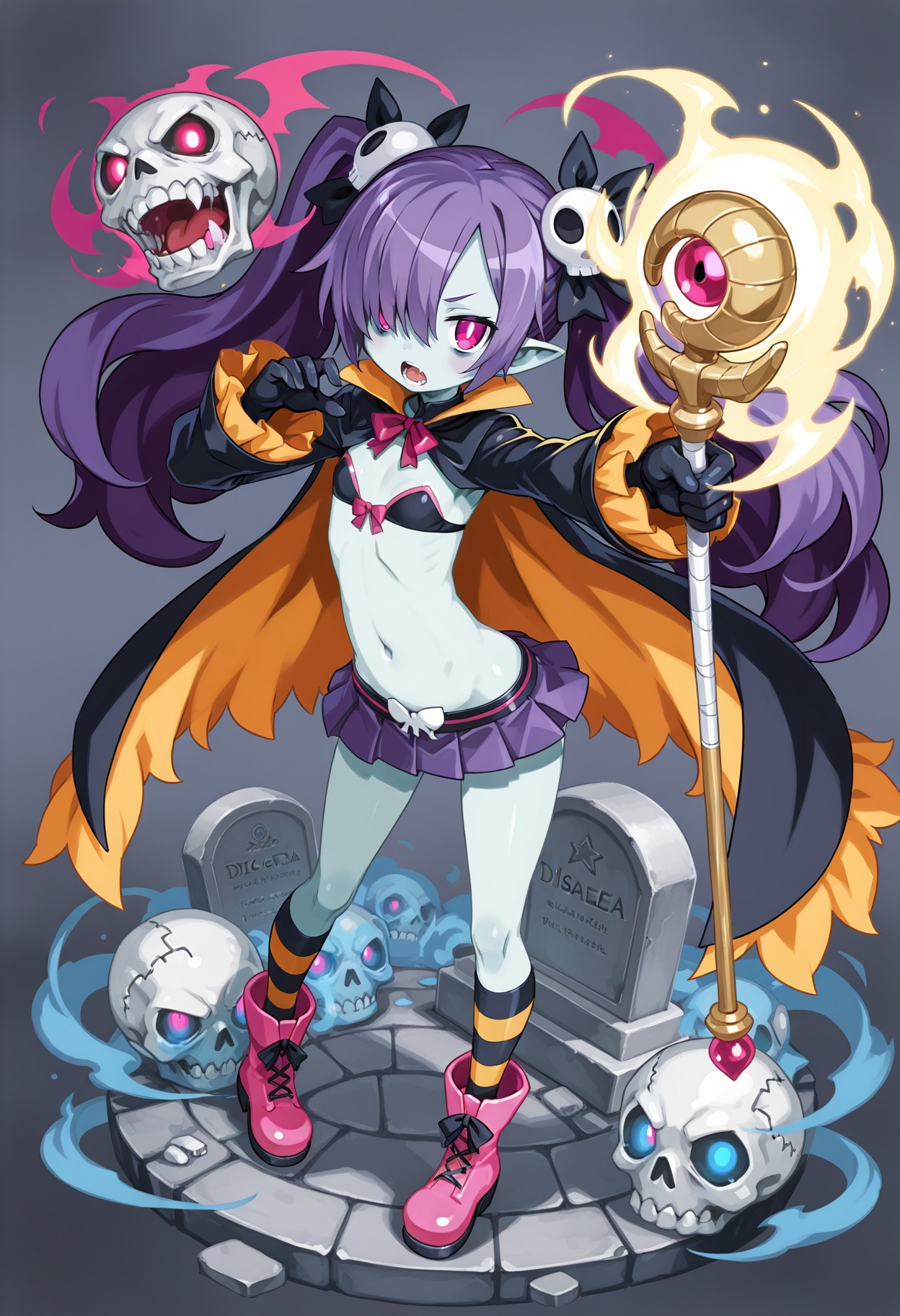 1girl,  majorita \(disgaea\),  zombie \(disgaea\) on Tensor.Art