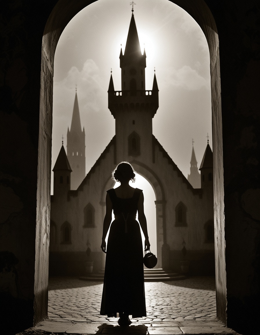 1girl,  silk merchant,  wizard towers on Tensor.Art