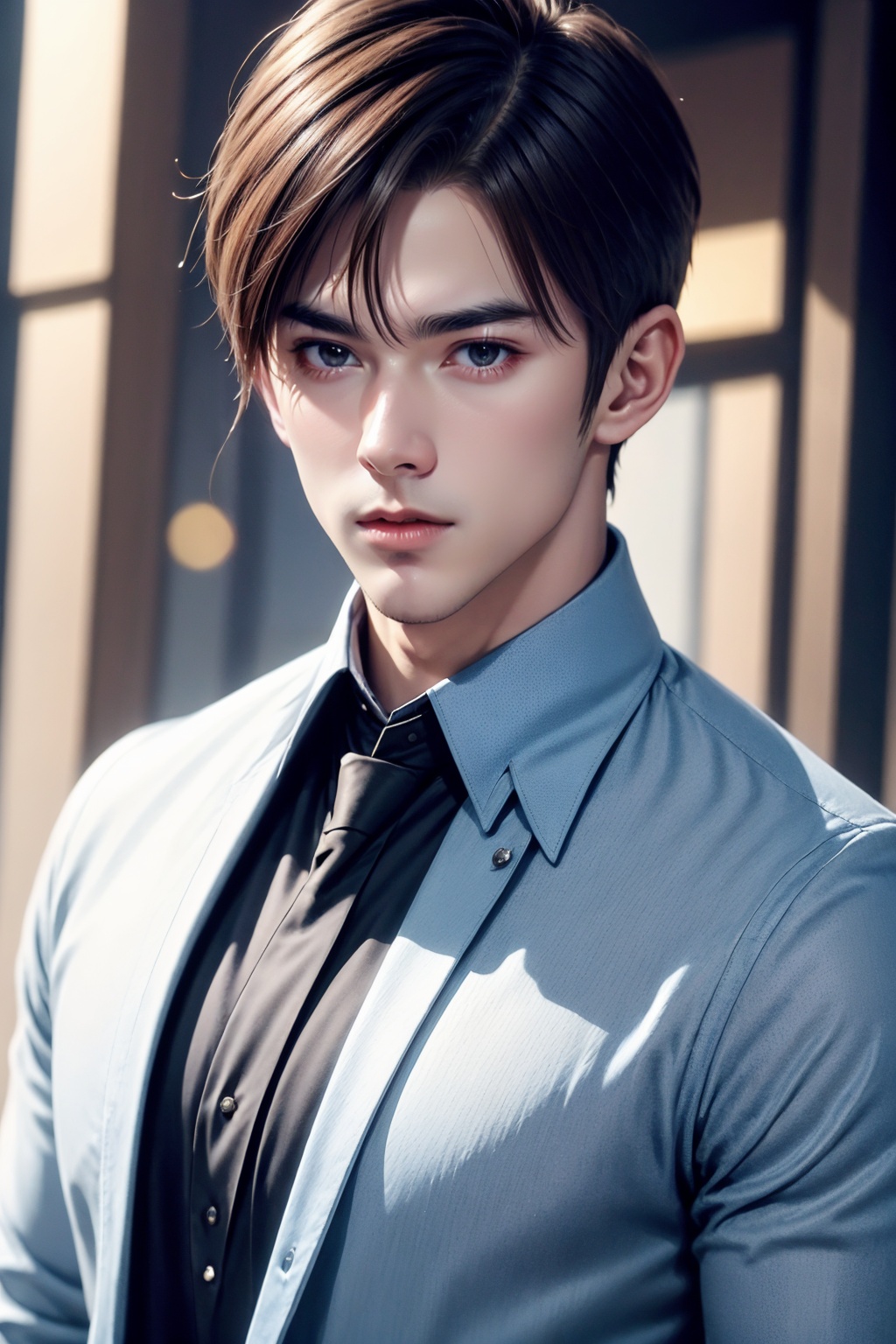 boy,upper body,collared shirt,