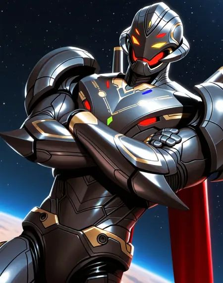 Ultron Infinity,  muscular,  robot on Tensor.Art