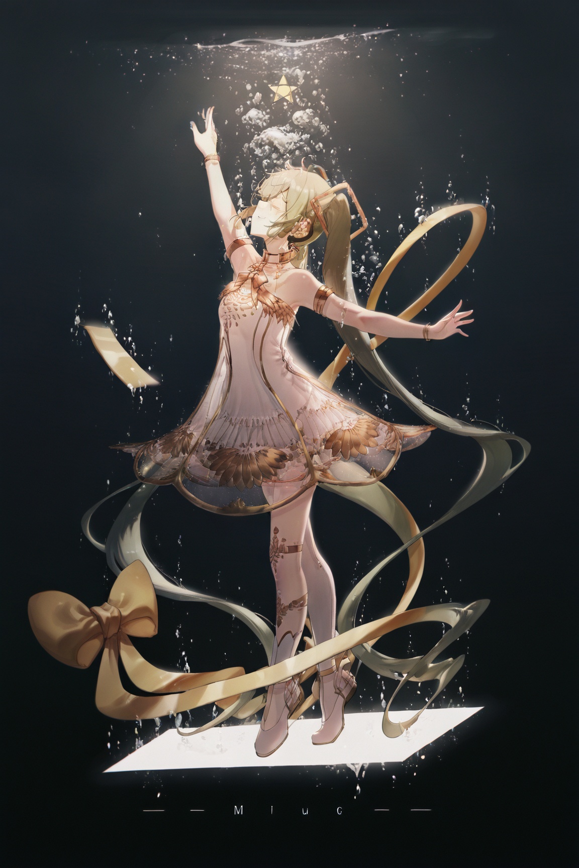 konya karasue,  1girl,  hatsune miku on Tensor.Art