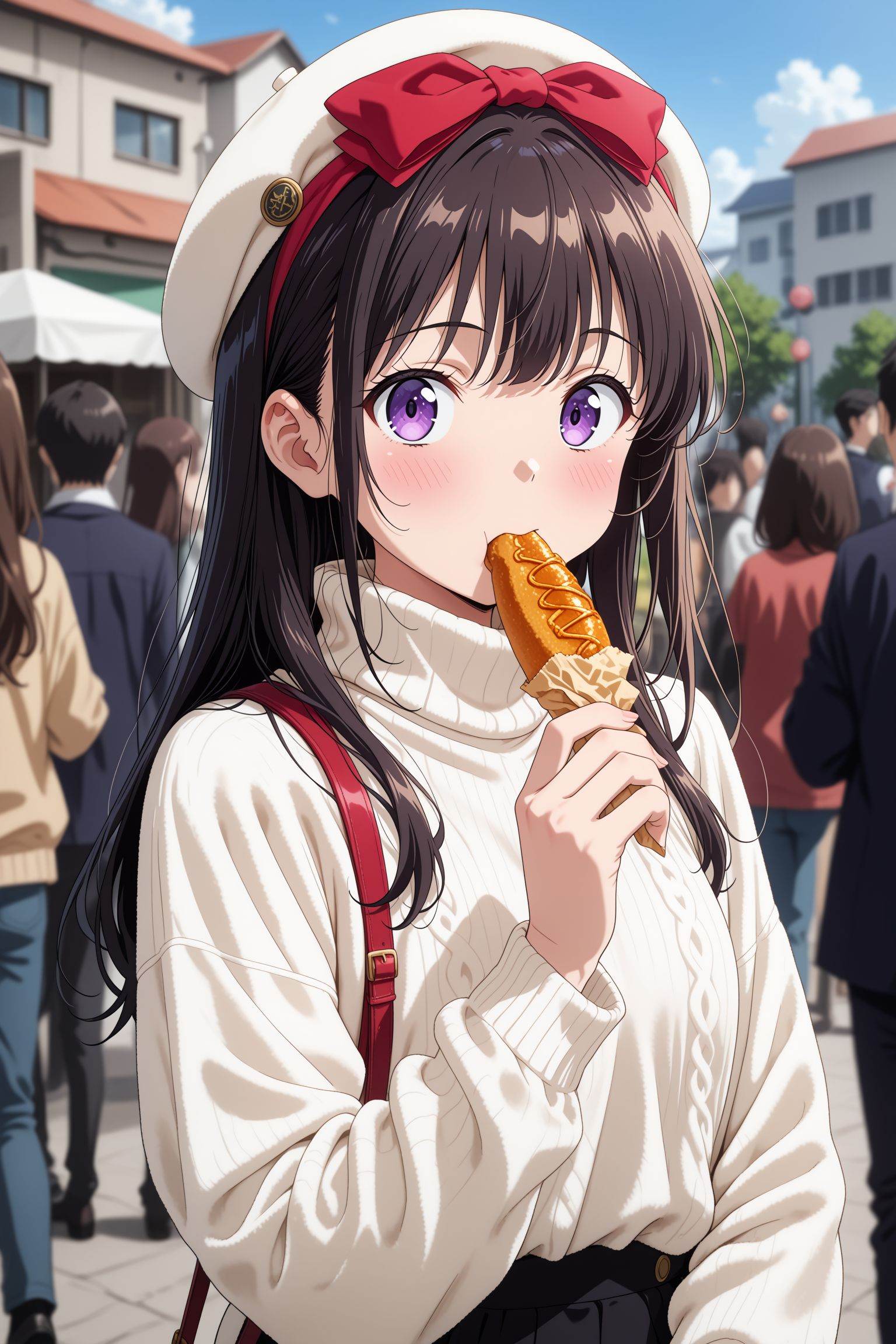 1girl,  original,  white sweater on Tensor.Art
