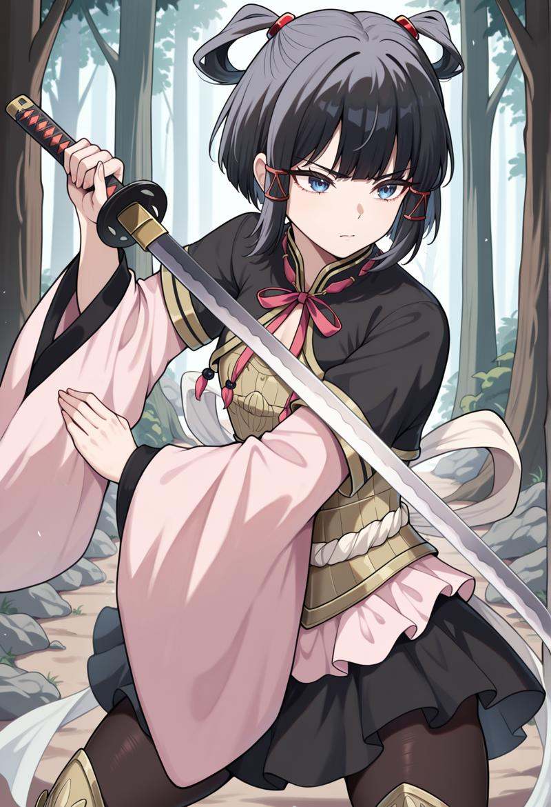 short hair,  black hair,  blue eyes on Tensor.Art