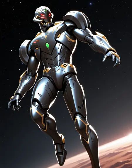 Ultron Infinity,  muscular,  robot on Tensor.Art