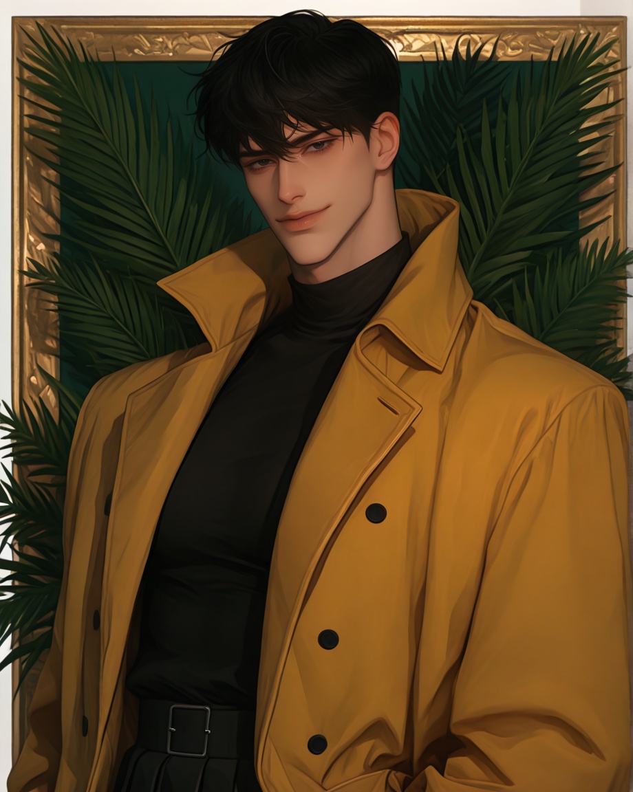 male focus,  solo,  mature on Tensor.Art