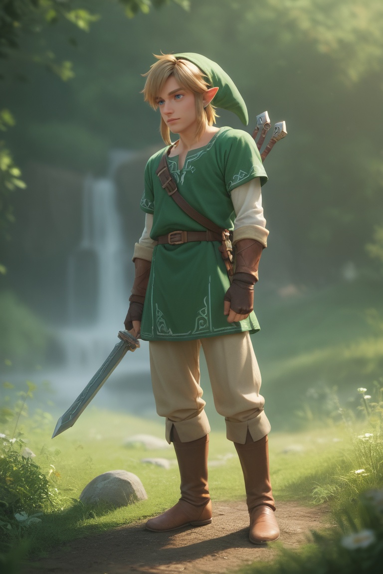 1boy,  link,  the legend of zelda on Tensor.Art