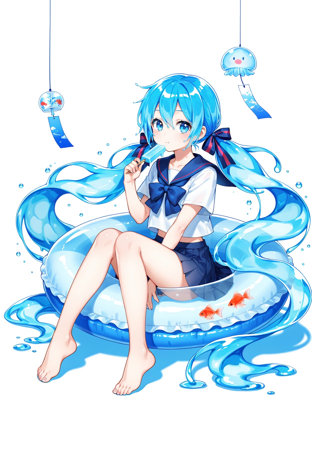 1girl,  bottle miku,  hatsune miku on Tensor.Art