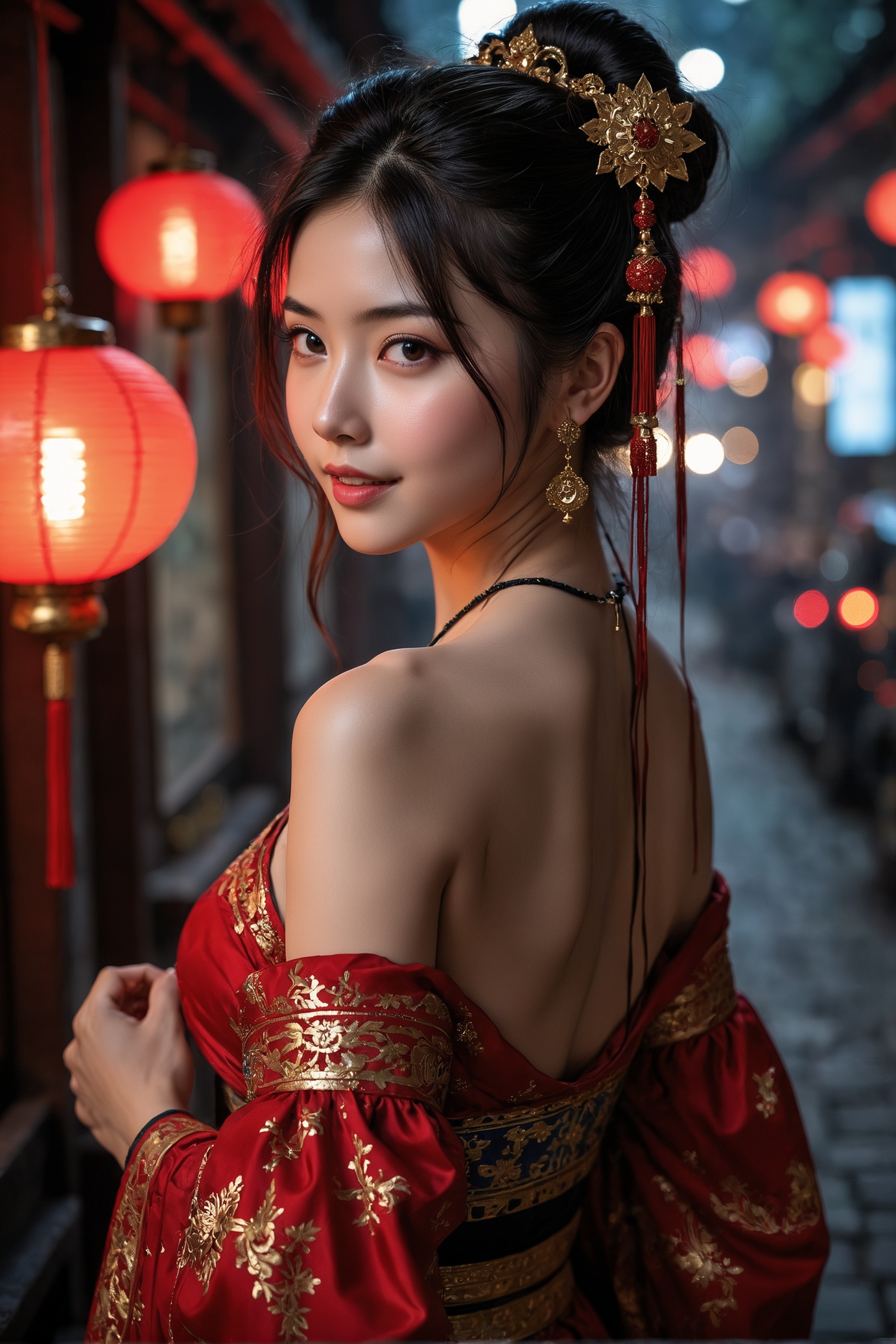 18 year old cute chinese young girl,  Cinematic Lighting,  backlight on Tensor.Art