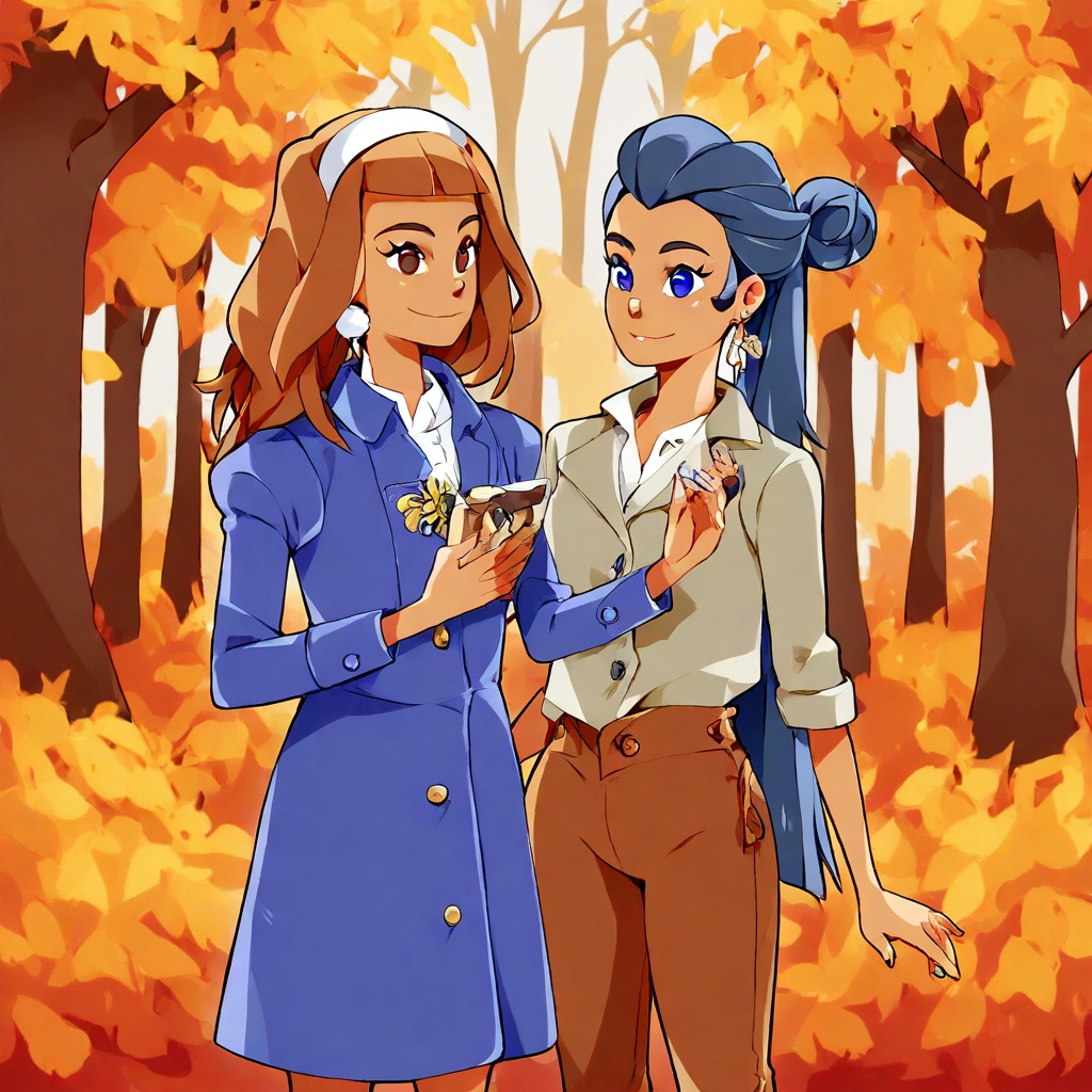 autumn,  forest,  casette beasts on Tensor.Art