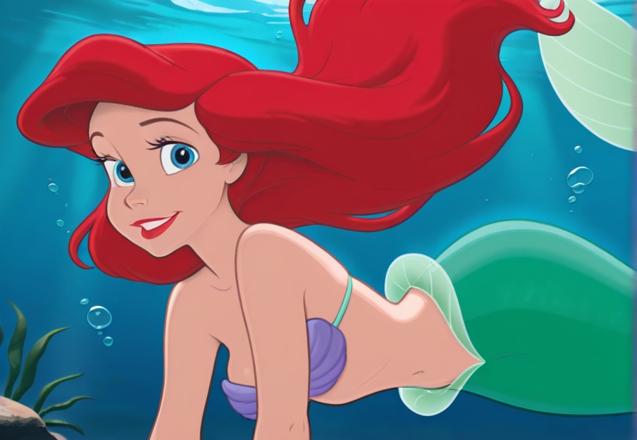 ariel,  1girl,  solo on Tensor.Art