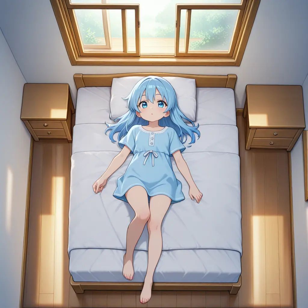1girl,  blue hair,  blue eyes on Tensor.Art