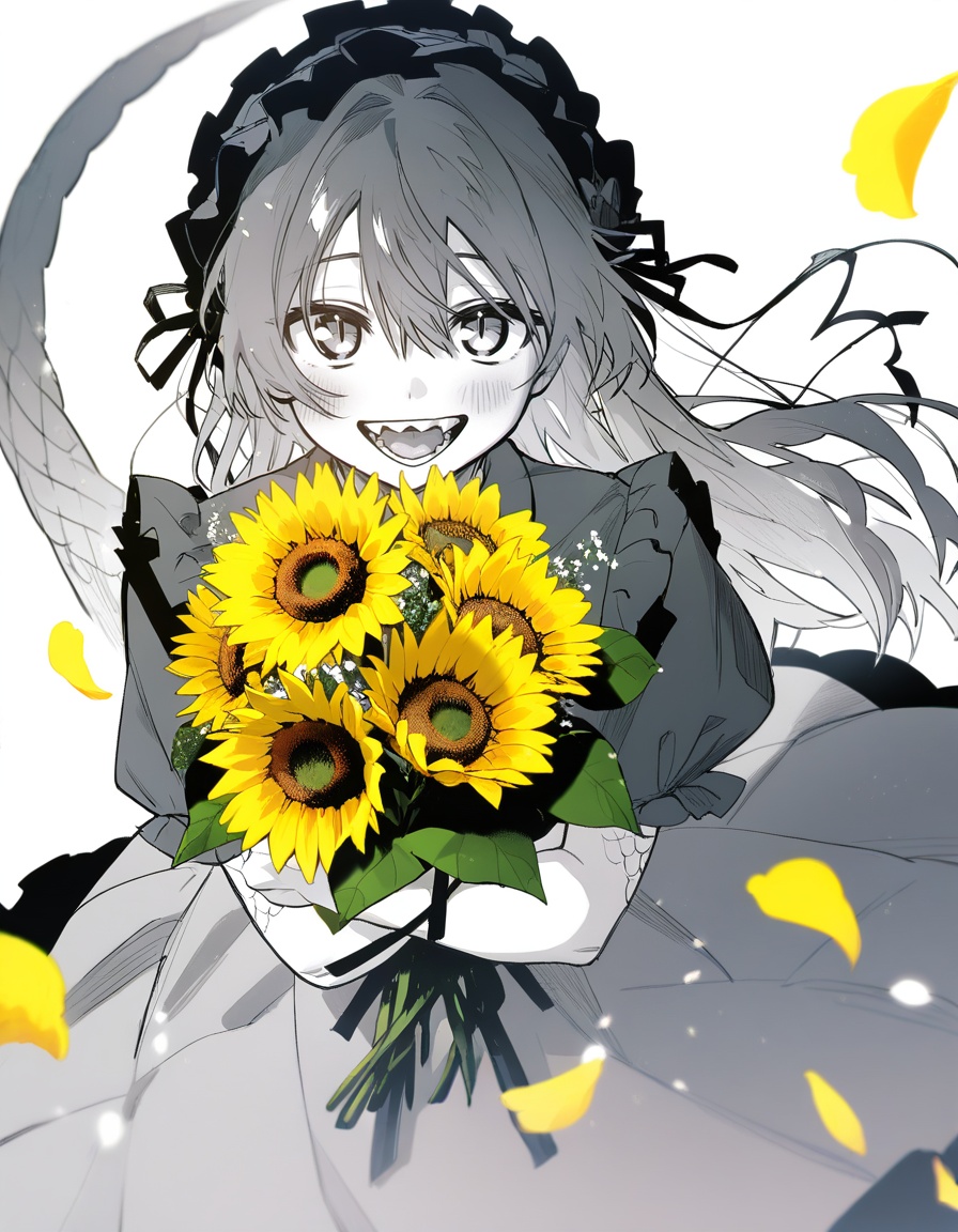 1girl,  flower,  solo on Tensor.Art