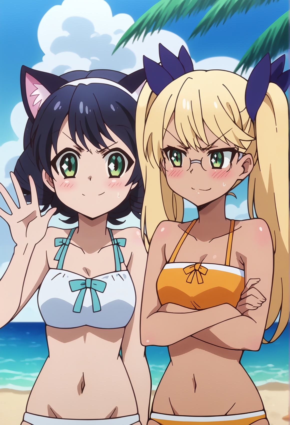 2girls,  take your pick,  outdoors on Tensor.Art
